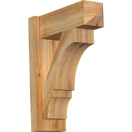 Ekena Millwork Balboa Rough Sawn Craftsman Outlooker, Western Red Cedar, 6"W x 16"D x 20"H OUT06X16X20BOA04RWR